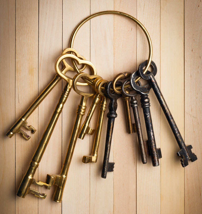 Un trousseau de clés